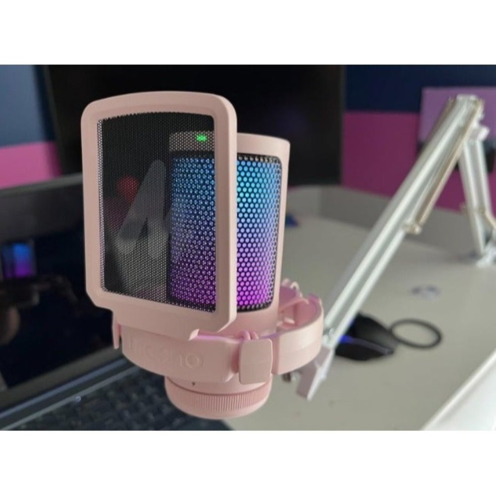 Gaming USB Microphone, Noise Cancellation Condenser Mic